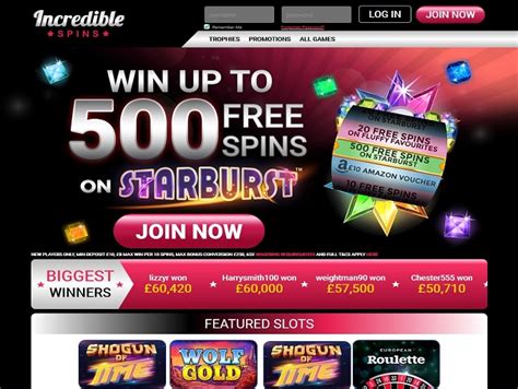 Incredible spins casino online